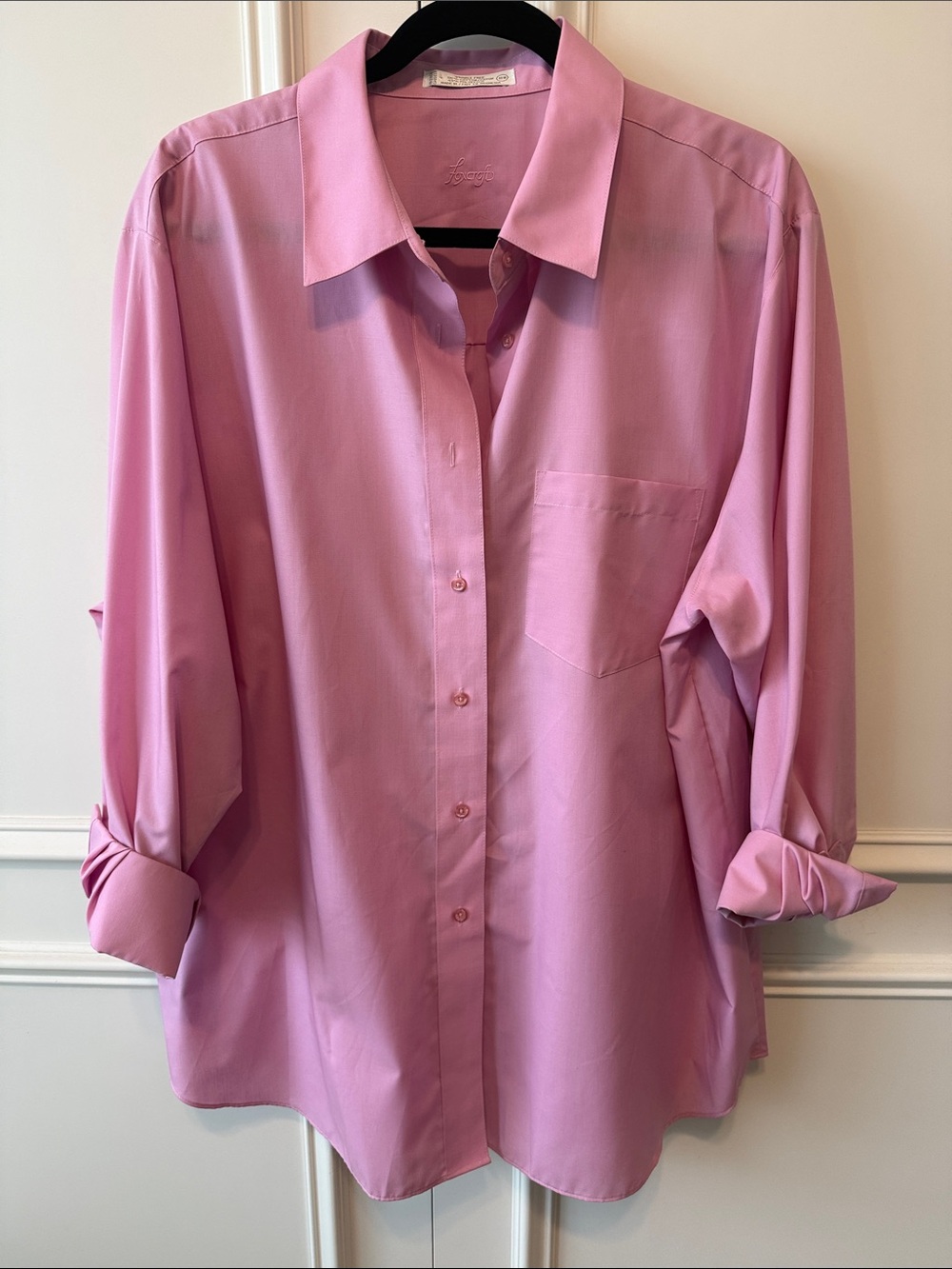Foxcroft Pink Button-Down Shirt
